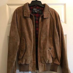 NWOT Ralph Lauren suede jacket MEDIUM (men's)